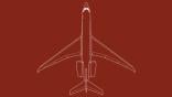Dassault Falcon 10X graphic top view drawing